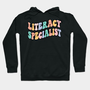 Back to School Teacher, Groovy Retro Literacy Hoodie